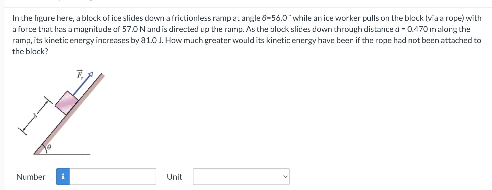 Solved In the figure here, a block of ice slides down a | Chegg.com