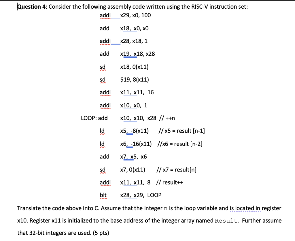 solved-question-4-consider-the-following-assembly-code-chegg