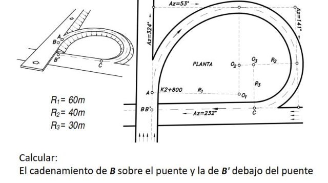 \[ \begin{aligned} R_{1} & =60 \mathrm{~m} \\ R_{2} & =40 \mathrm{~m} \\ R_{3} & =30 \mathrm{~m} \end{aligned} \] Calcular: E