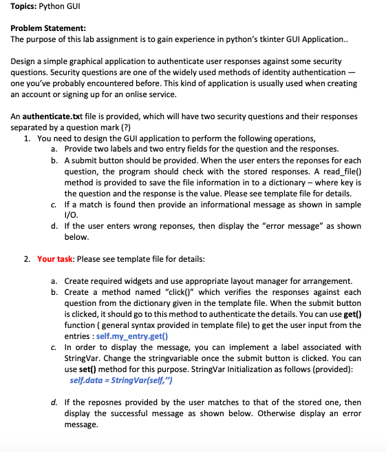 Problem Statement: The purpose of this lab assignment | Chegg.com