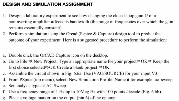 Solved DESIGN AND SIMULATION ASSIGNMENT 1. Design a | Chegg.com