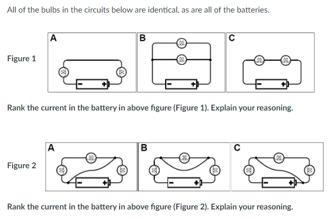 Solved All of the bulbs in the circuits below are identical, | Chegg.com