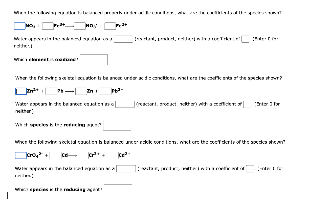 Solved When the following equation is balanced properly | Chegg.com