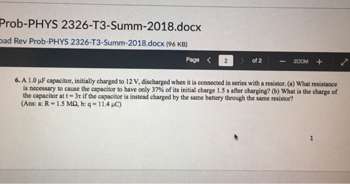 Solved Prob-PHYS 2326-T3-Summ-2018.docx Pad Rev Prob-PHYS | Chegg.com