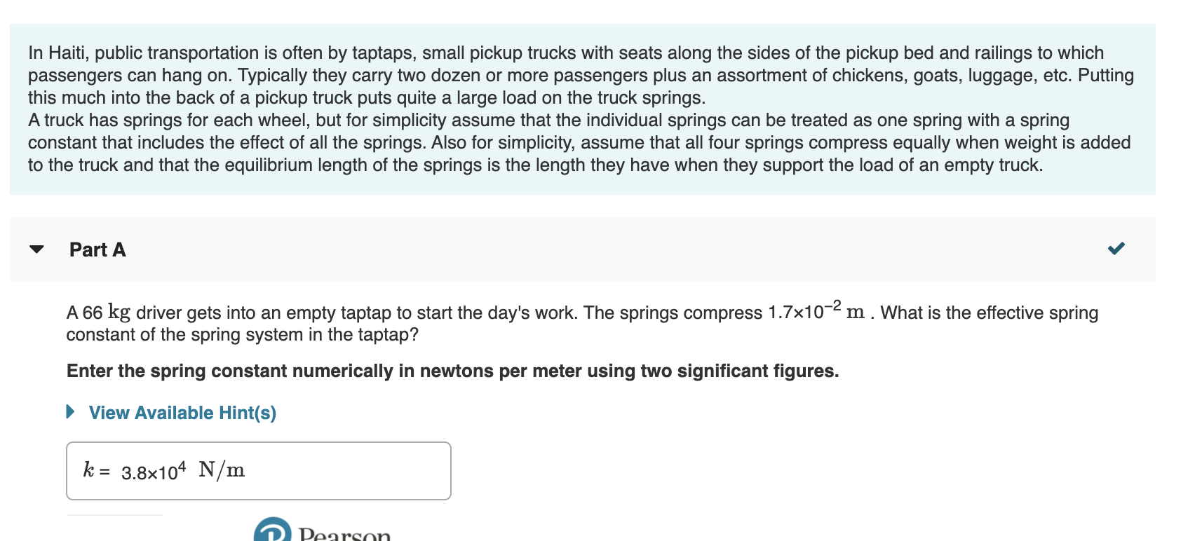 Solved Part B After Driving A Portion Of The Route, The | Chegg.com