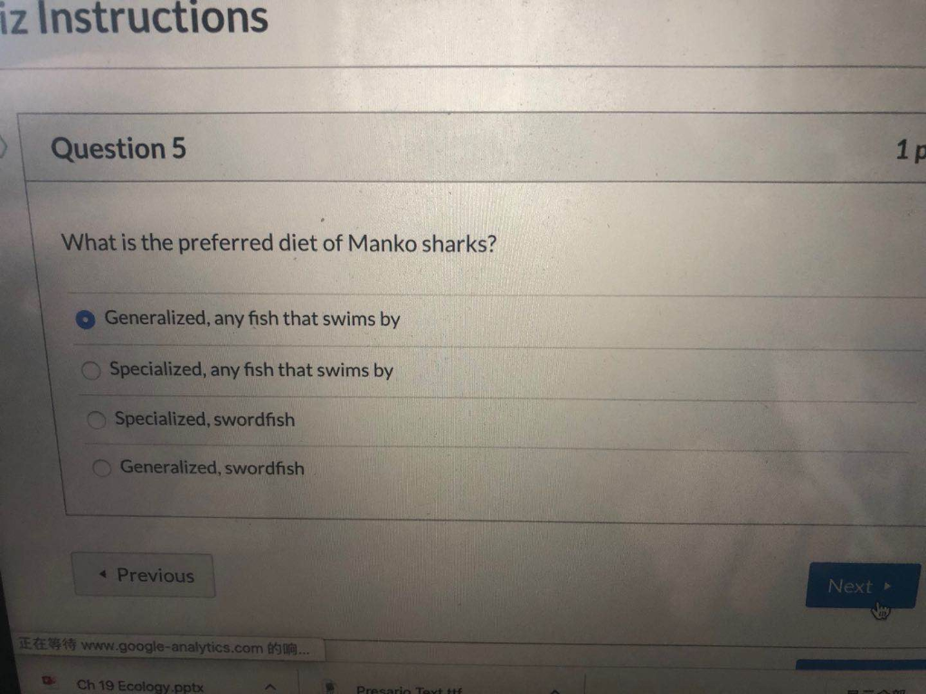 Solved iz Instructions Question 5 What is the preferred diet | Chegg.com
