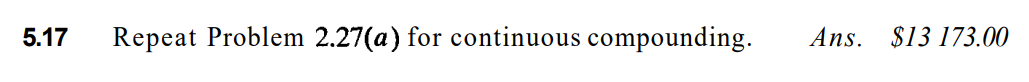Solved 5.17 Repeat Problem 2.27(a) for continuous | Chegg.com