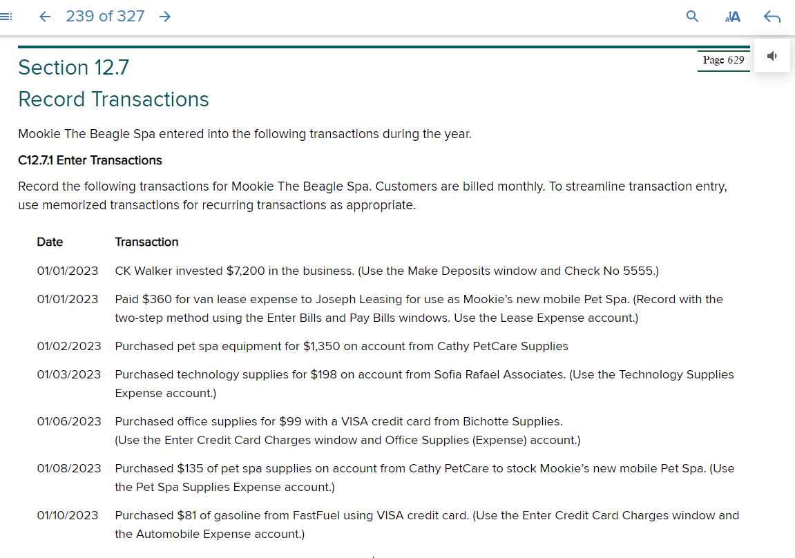 Solved € 239 of 327 → Q AA Page 629 Section 12.7 Record