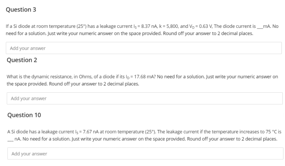 Solved Please answer these 3 questions. Please write | Chegg.com