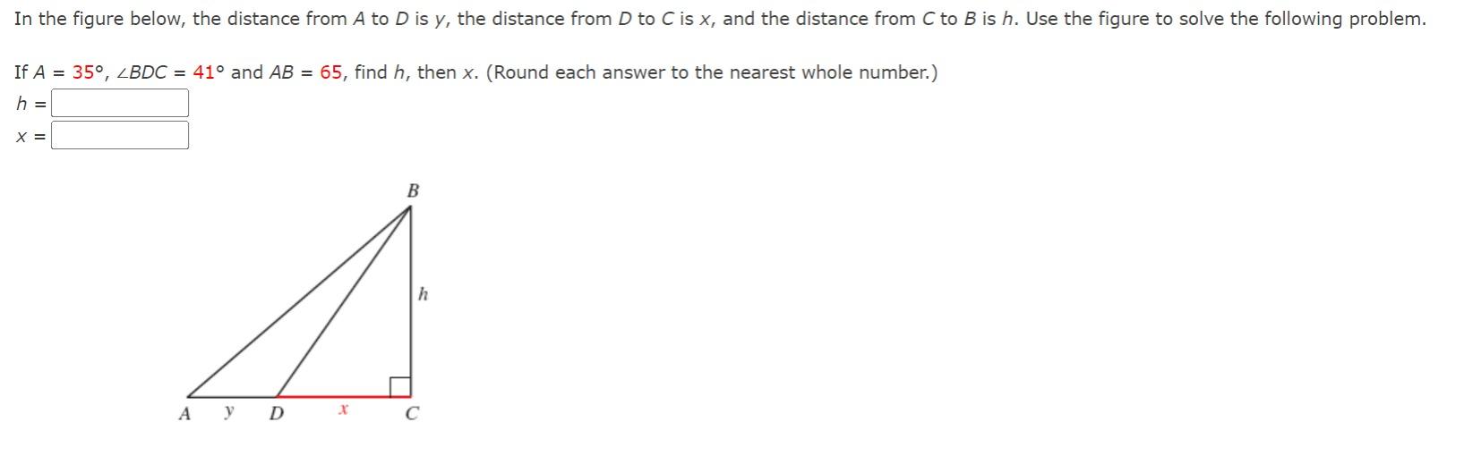 Solved In The Figure Below, The Distance From A To D Is Y, | Chegg.com