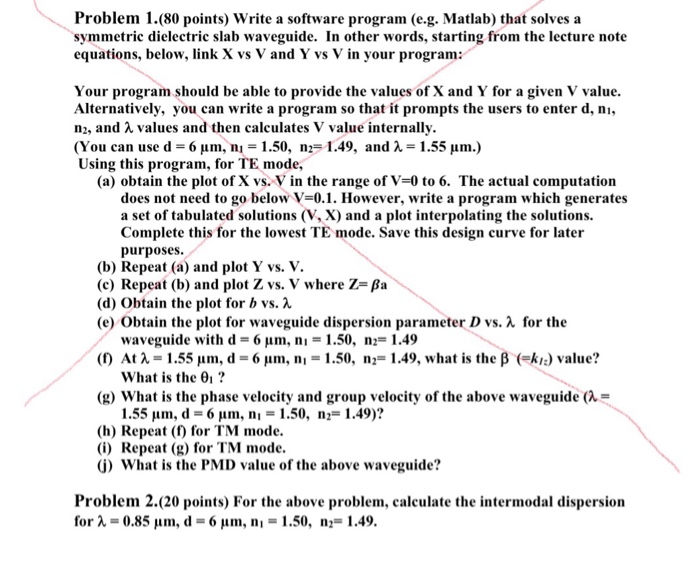 Solved Problem 1.(80 points) Write a software program (e.g. | Chegg.com