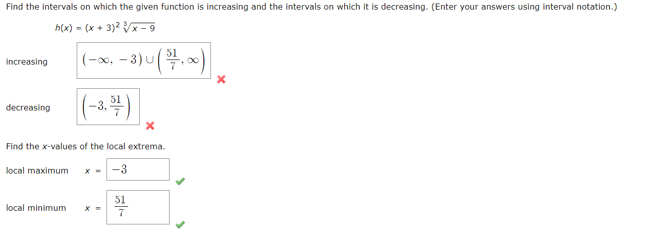 Solved Find the intervals on which the given function is | Chegg.com