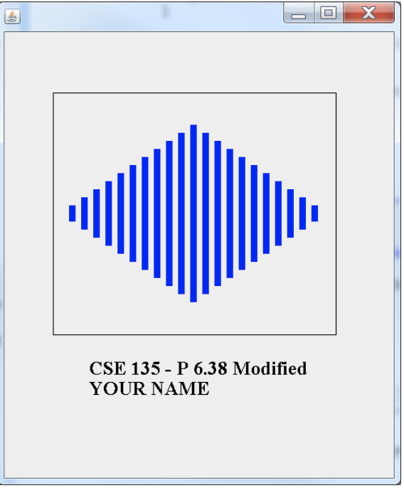Solved i need it in java Use a method to implement a frame | Chegg.com