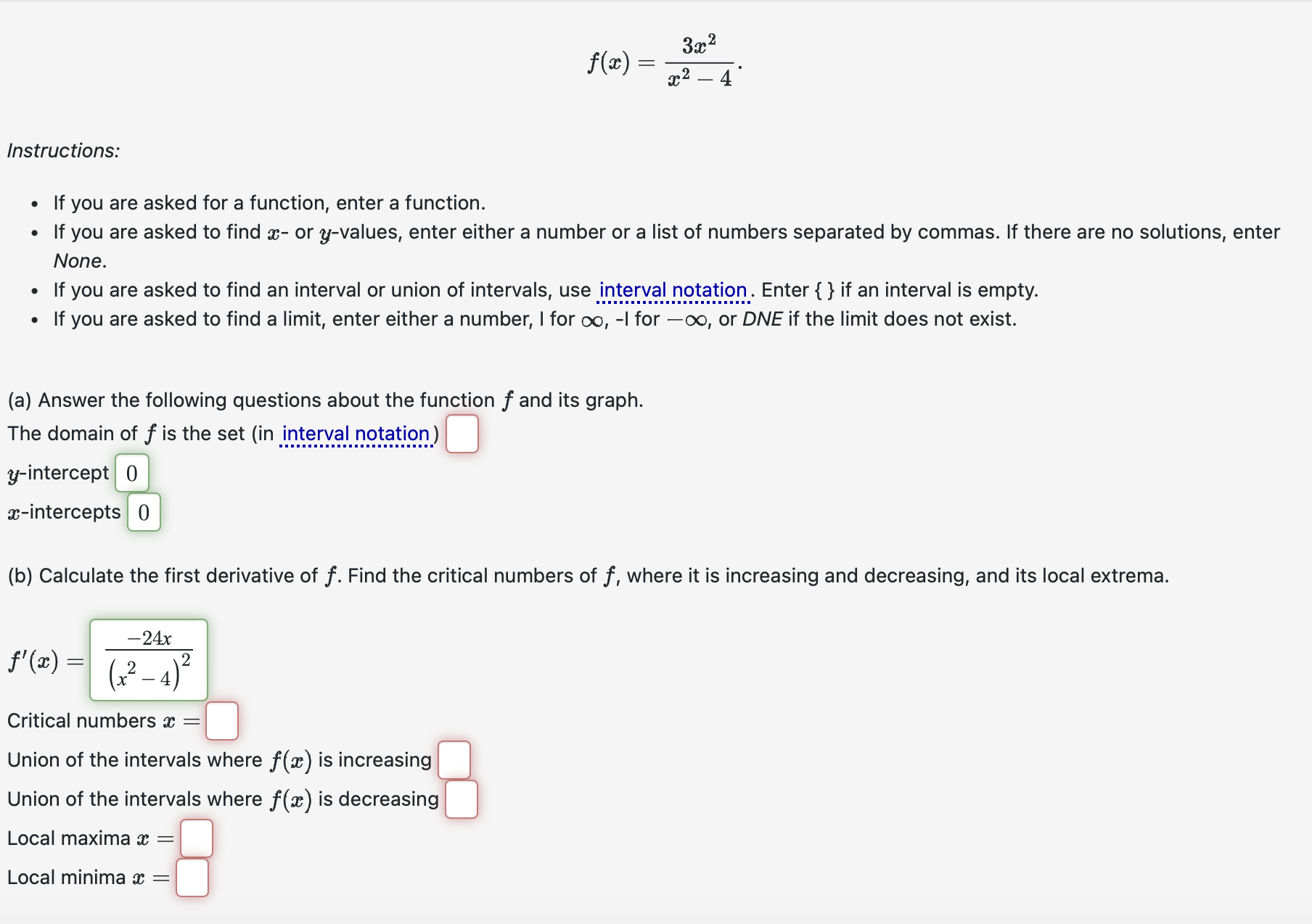 Solved Instructions:If you are asked for a function, enter a | Chegg.com