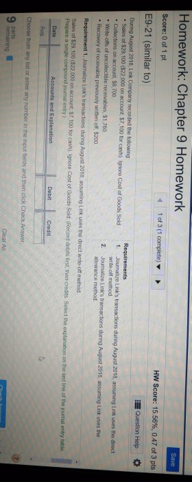 Solved Save Homework: Chapter 9 Homework Score: 0 Of 1 Pt 1 | Chegg.com