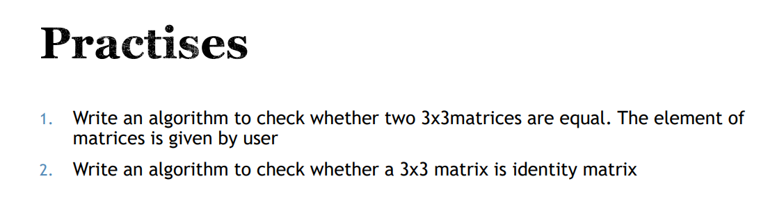 Solved Helping me write algorithms in C programming since I | Chegg.com