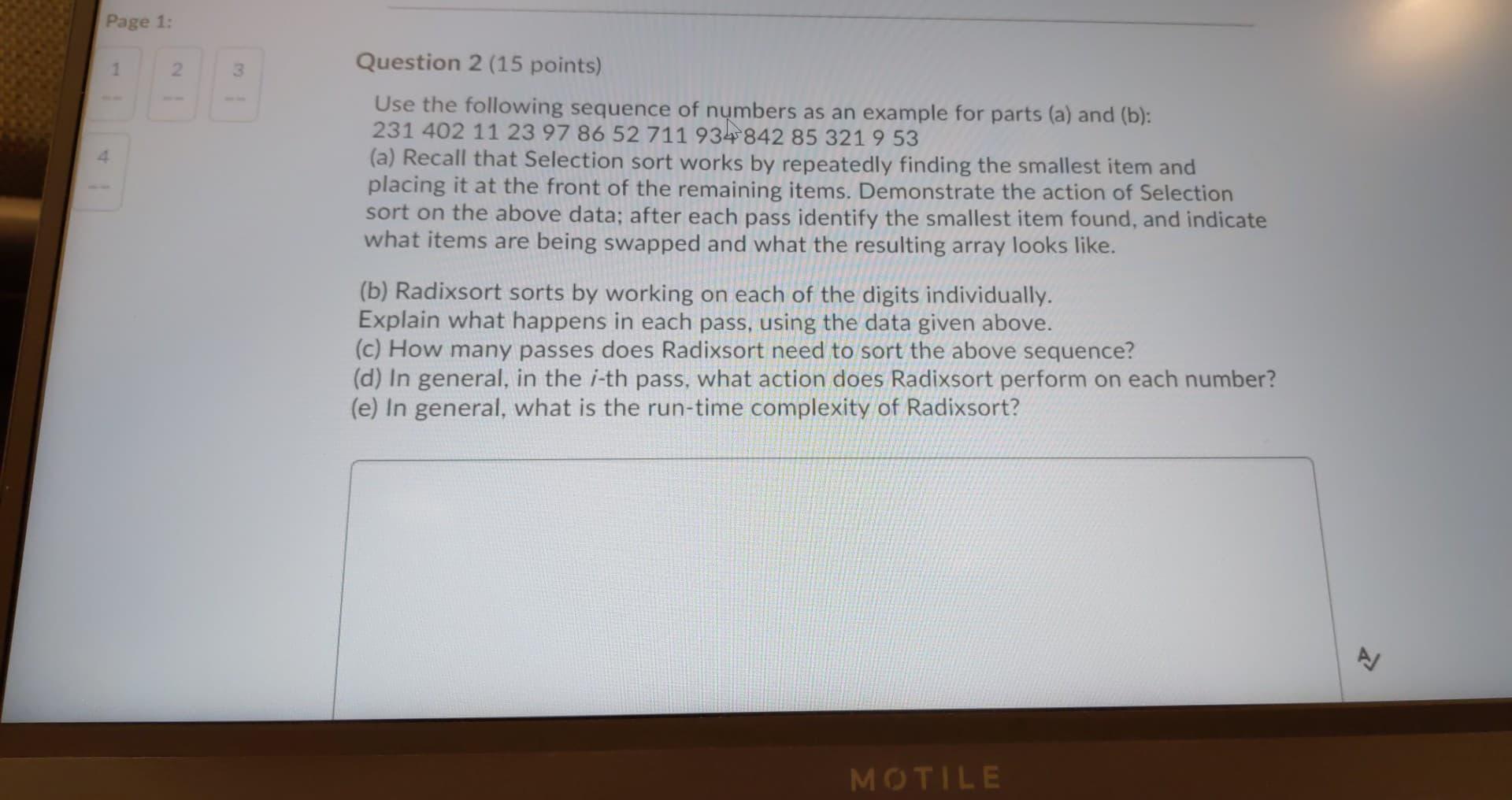 Solved Page 1: 1 2 3 4 Question 2 (15 points) Use the | Chegg.com