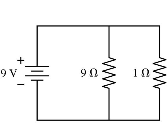 Solved The figure shows two resistors in parallel connected | Chegg.com