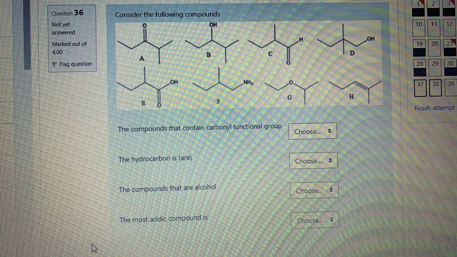 Solved 2 3 Question 36 Consider the following compounds OH | Chegg.com