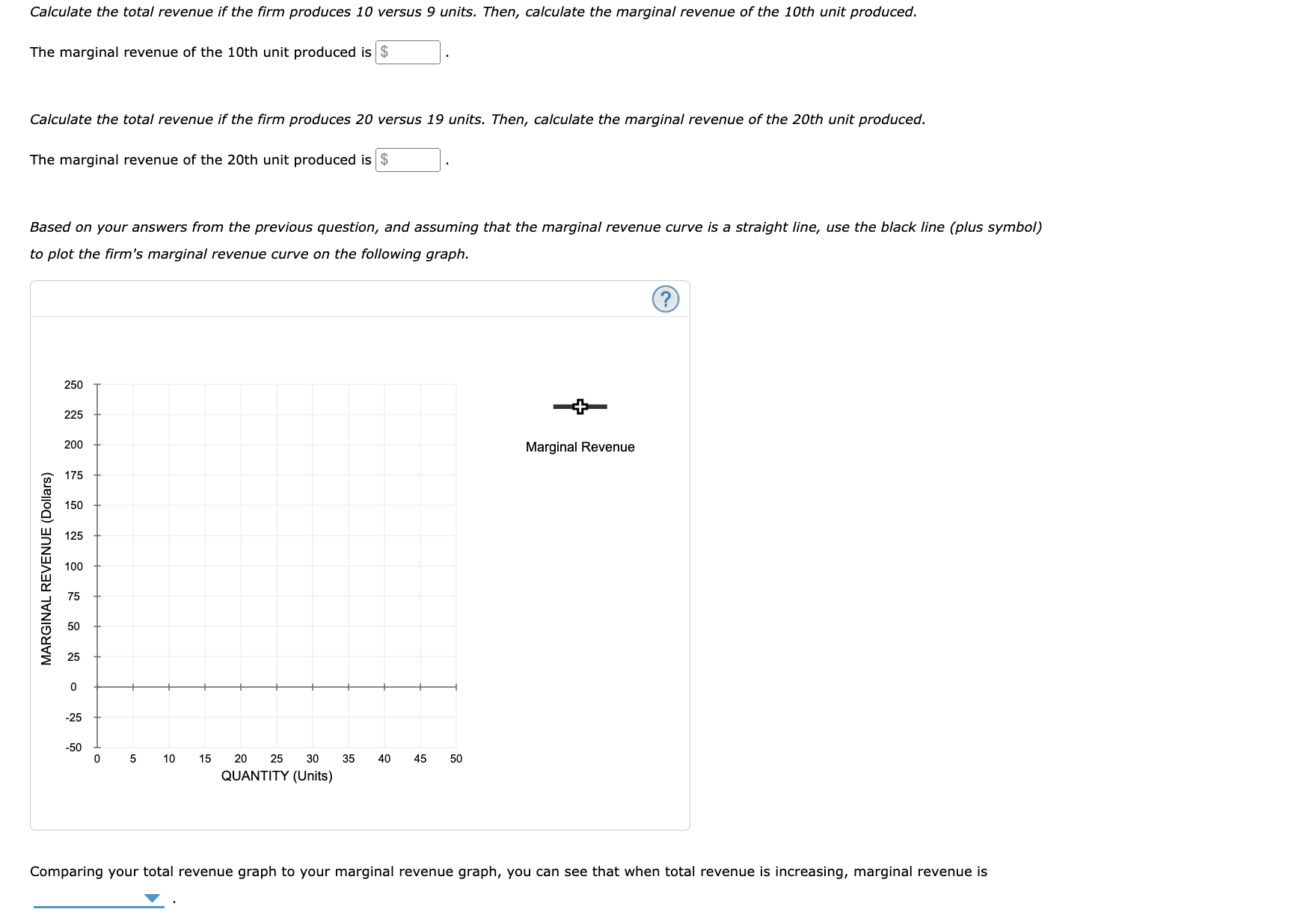 2. Calculating marginal revenue from a linear demand | Chegg.com