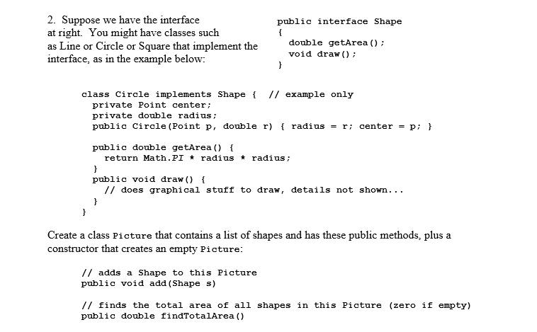 Solved 2. Suppose we have the interface at right. You might | Chegg.com