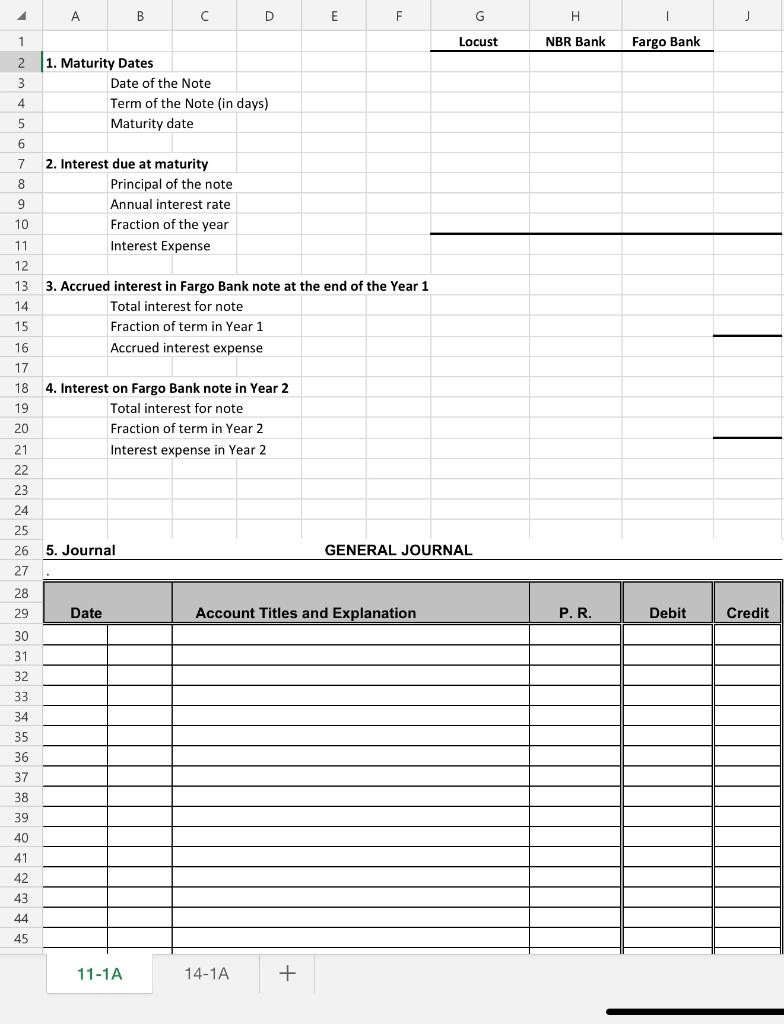 Solved Problem 11-1A Short-term notes payable transactions | Chegg.com