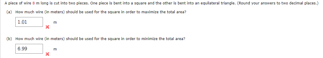 Answered: A piece of wire 8 m long is cut into…