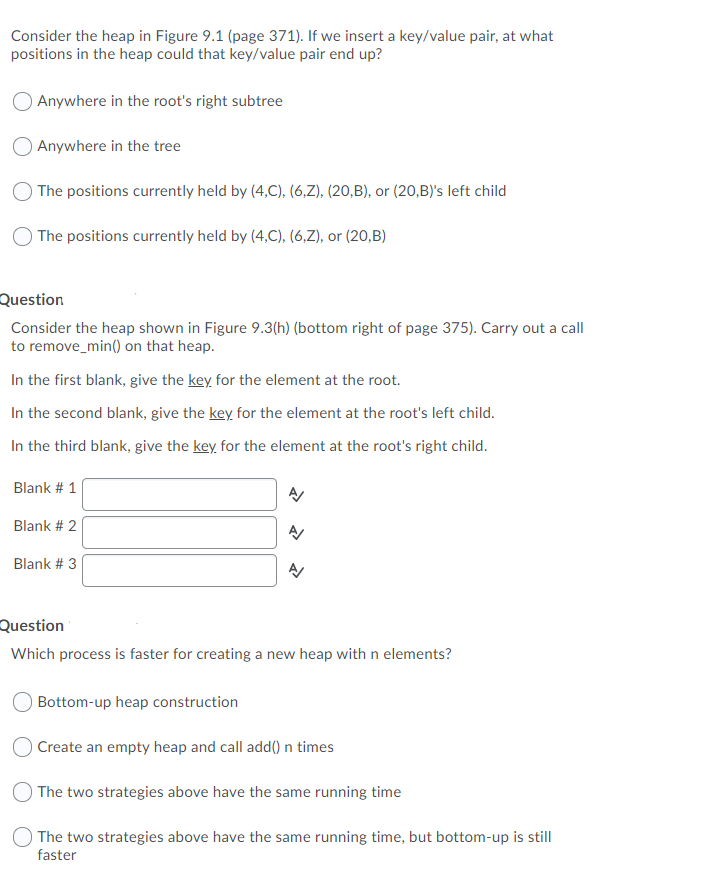 Solved Python heaps There's three questions, I know, however | Chegg.com