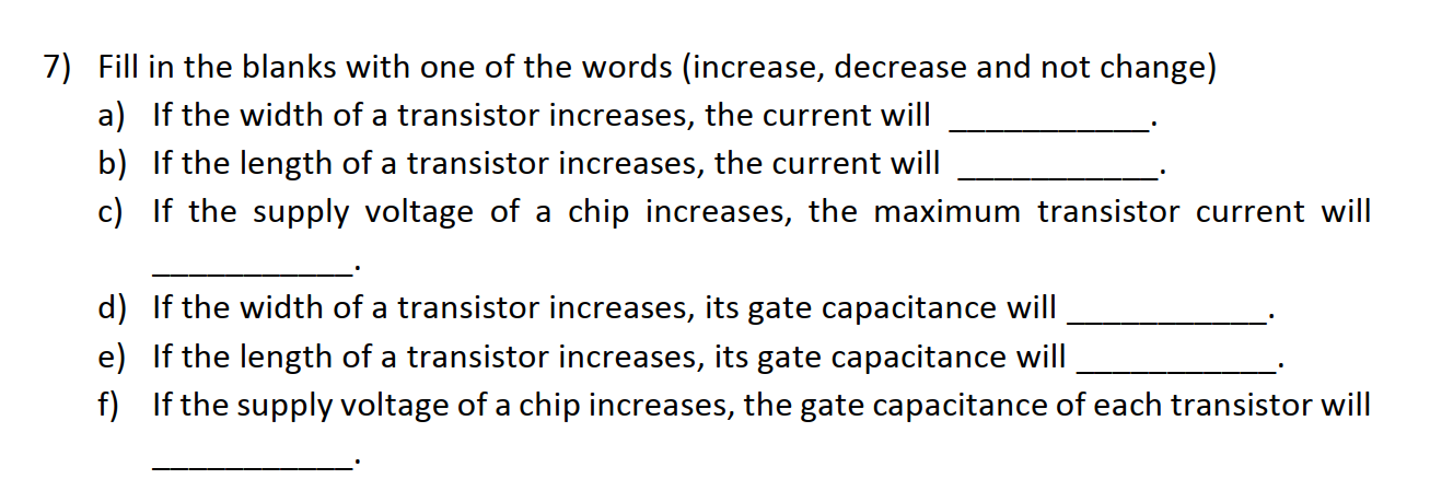 Solved 7) Fill in the blanks with one of the words | Chegg.com
