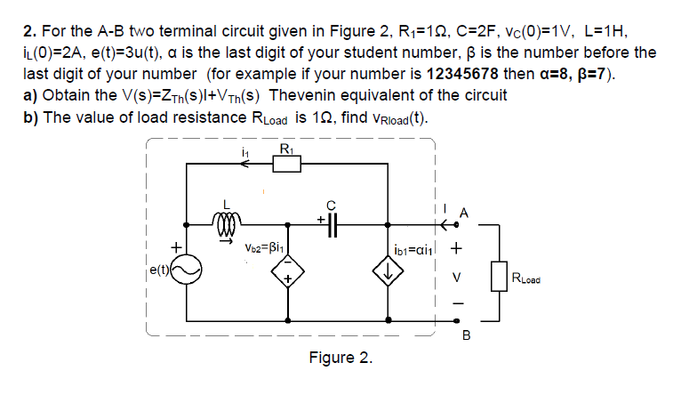 Solved 2. For the A−B two terminal circuit given in Figure | Chegg.com