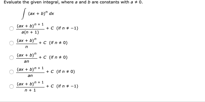 Solved Evaluate The Given Integral, Where A And B Are | Chegg.com