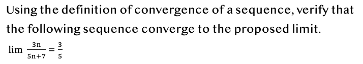 Solved Using the definition of convergence of a sequence, | Chegg.com