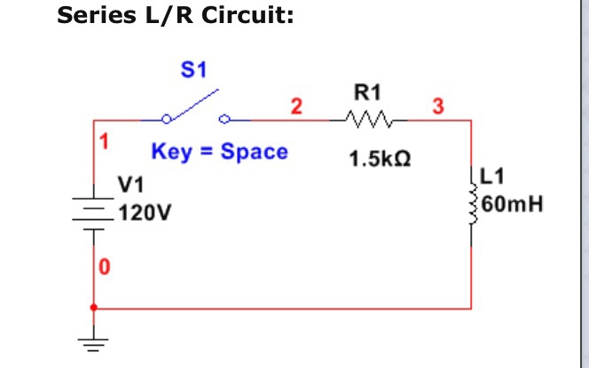 Solved Consider the series L/R circuit below:What is the | Chegg.com