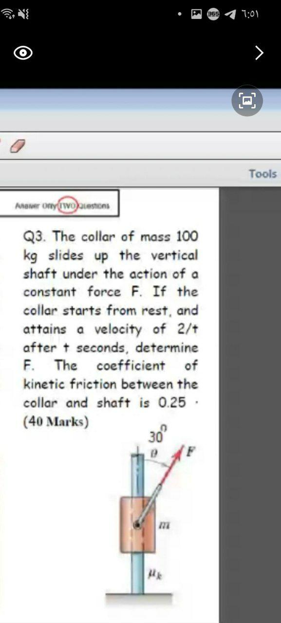 Solved 365 7 01 M Tools Alawer Ony Wonions Q3 The Collar Chegg Com