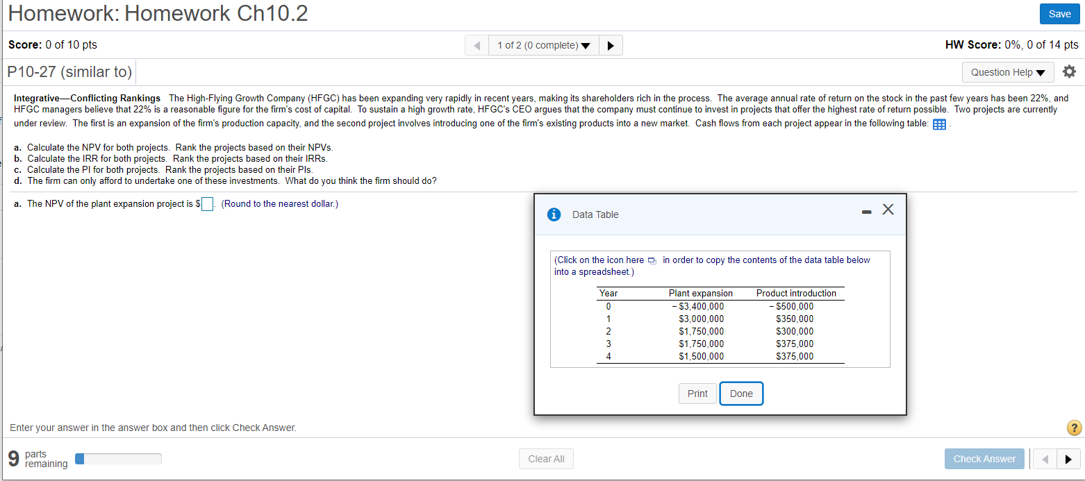 Solved Homework: Homework Ch10.2 Save Score: 0 of 10 pts 1 | Chegg.com