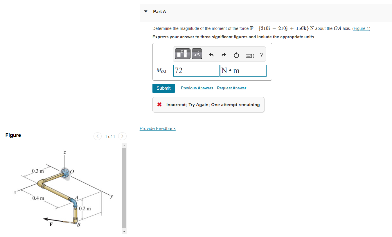 Solved Determine The Magnitude Of The Moment Of The Force | Chegg.com