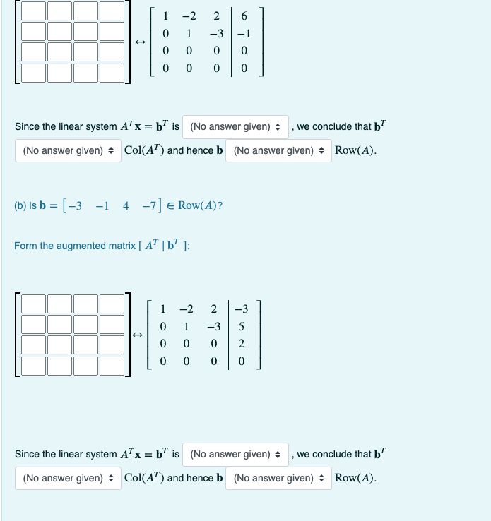 Solved The Row Space of a Matrix The technique we have | Chegg.com