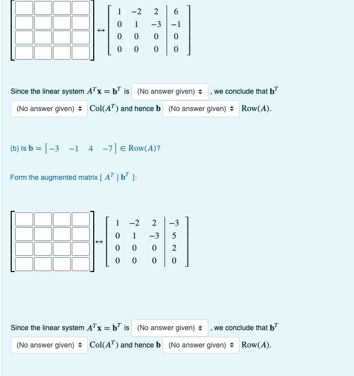 Solved The Row Space of a Matrix The technique we have Chegg