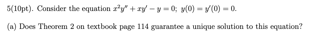 Solved (b) Use The Method In Problem 4 To Solve This | Chegg.com