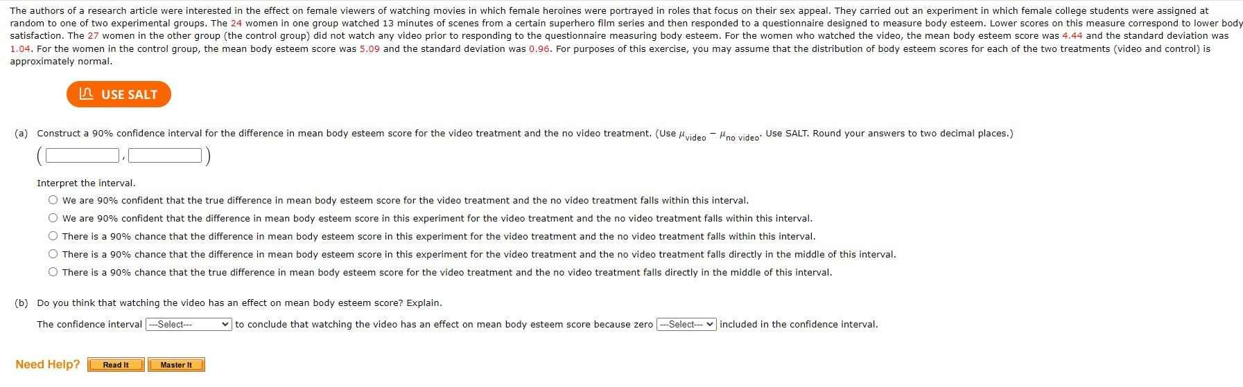 Solved The authors of a research article were interested in | Chegg.com