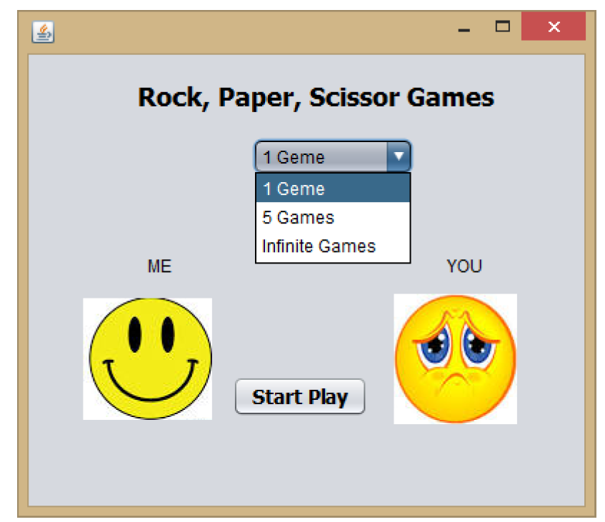 Design a Java Rock, Paper, and Scissors Game as | Chegg.com