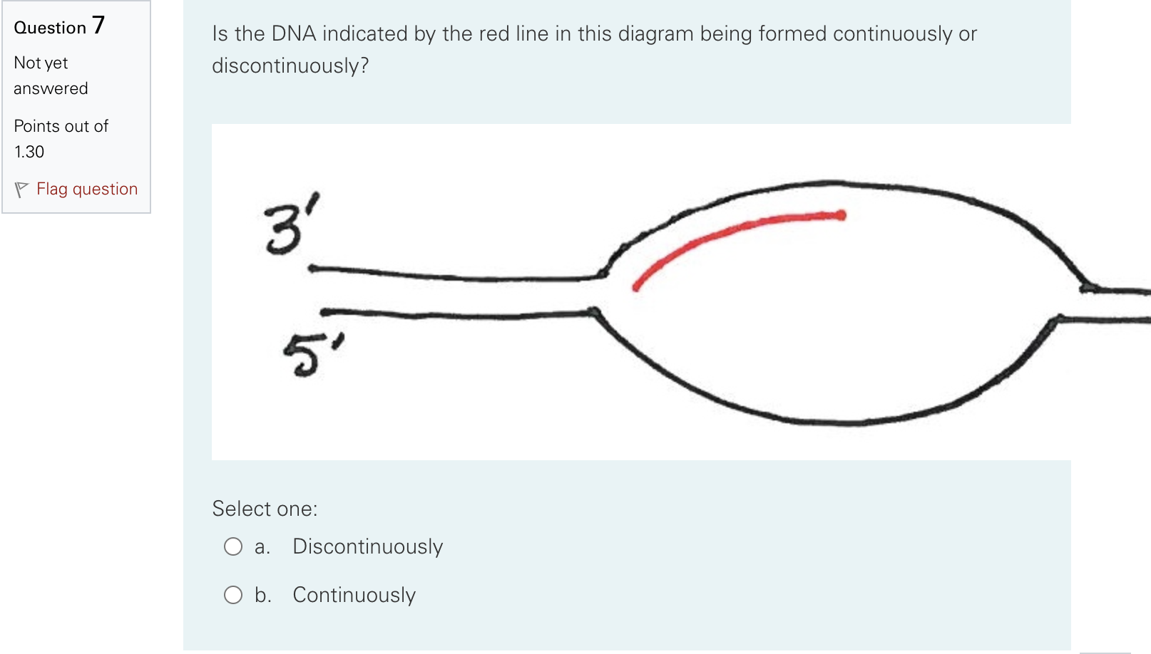 Solved Is the DNA indicated by the red line in this diagram | Chegg.com