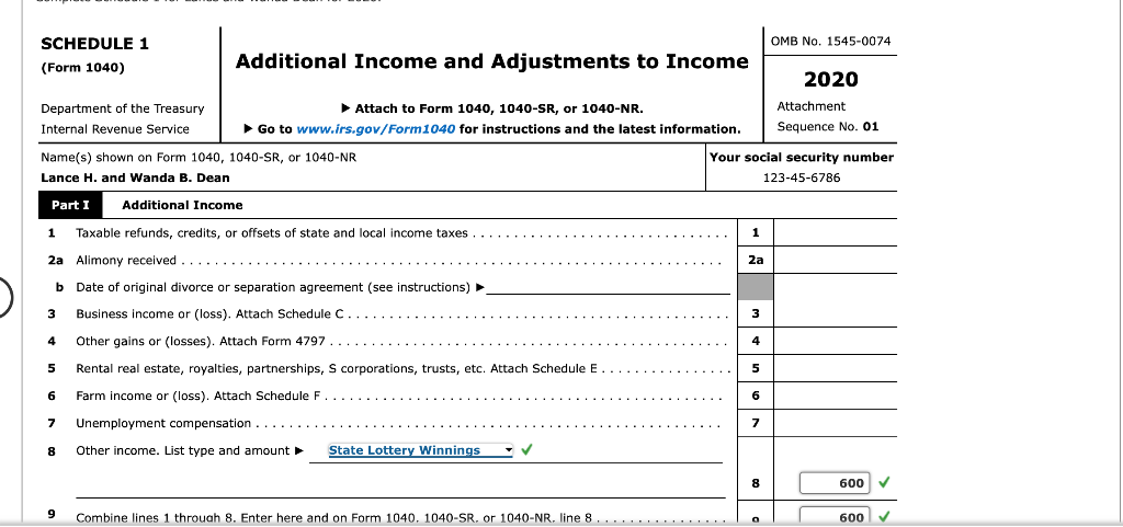 Solved Note: This problem is for the 2020 tax year. Lance H. | Chegg.com