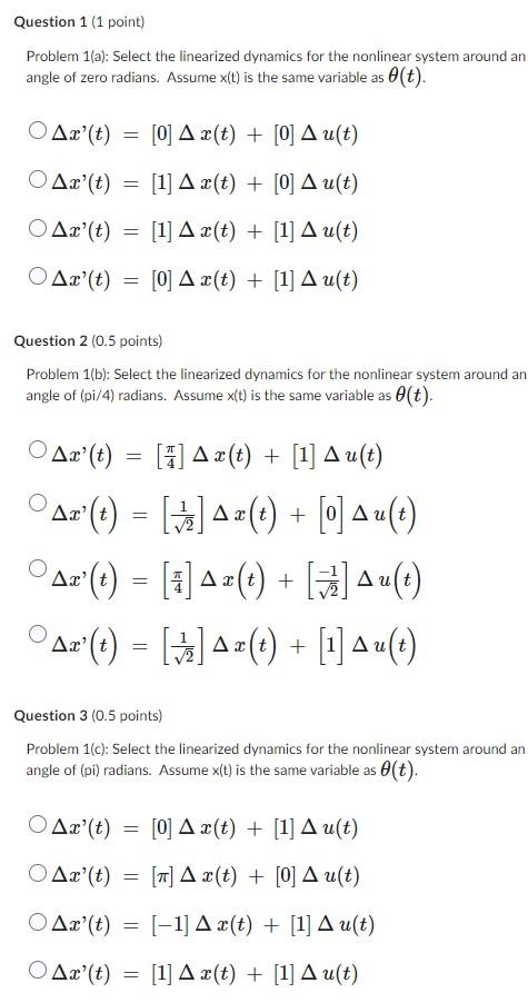 Solved 1. Suppose a system is governed by the following | Chegg.com