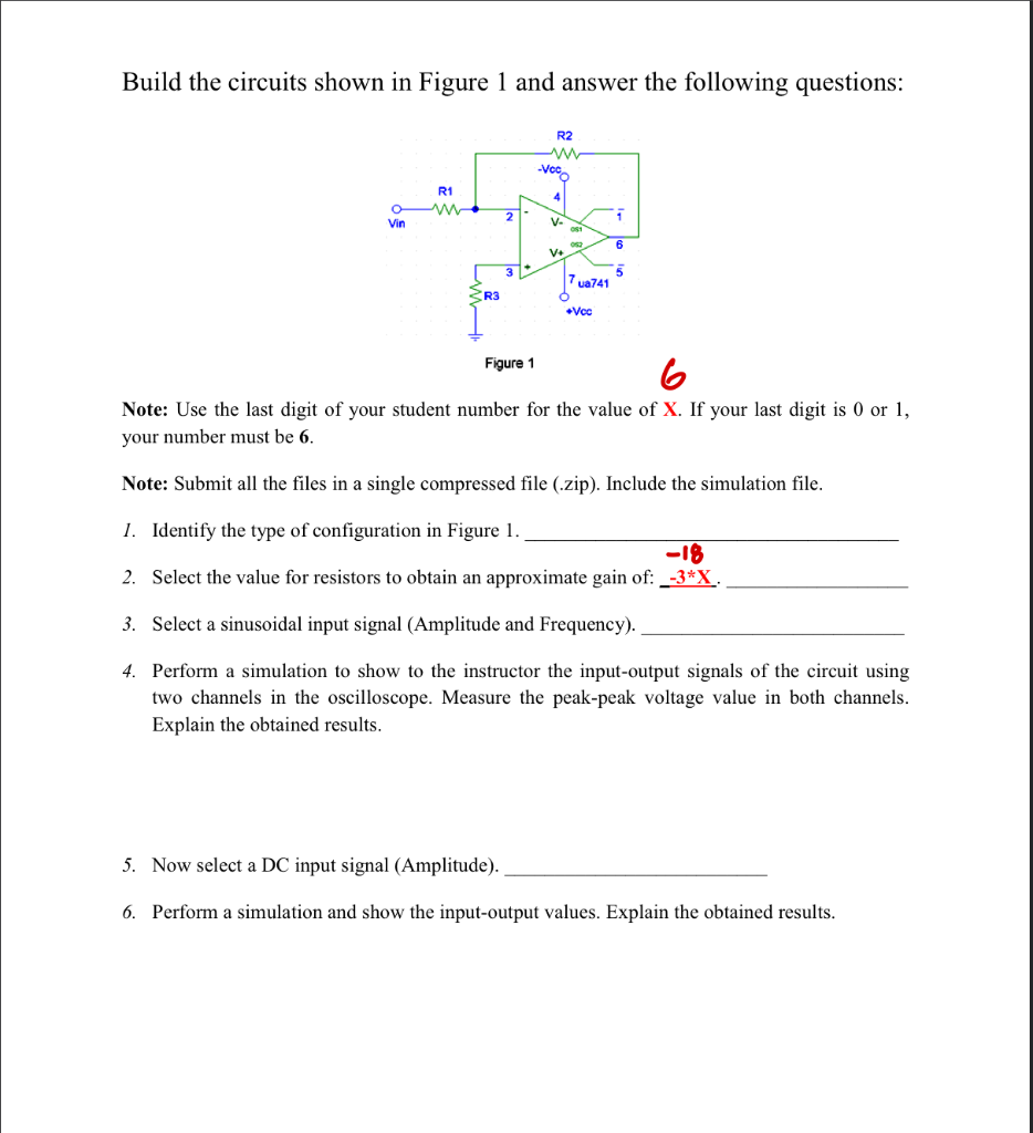 Solved Build the circuits shown in Figure 1 and answer the | Chegg.com