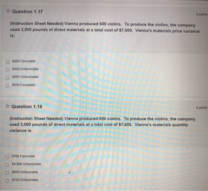 Solved Use the following to answer questions 17 through 22: | Chegg.com