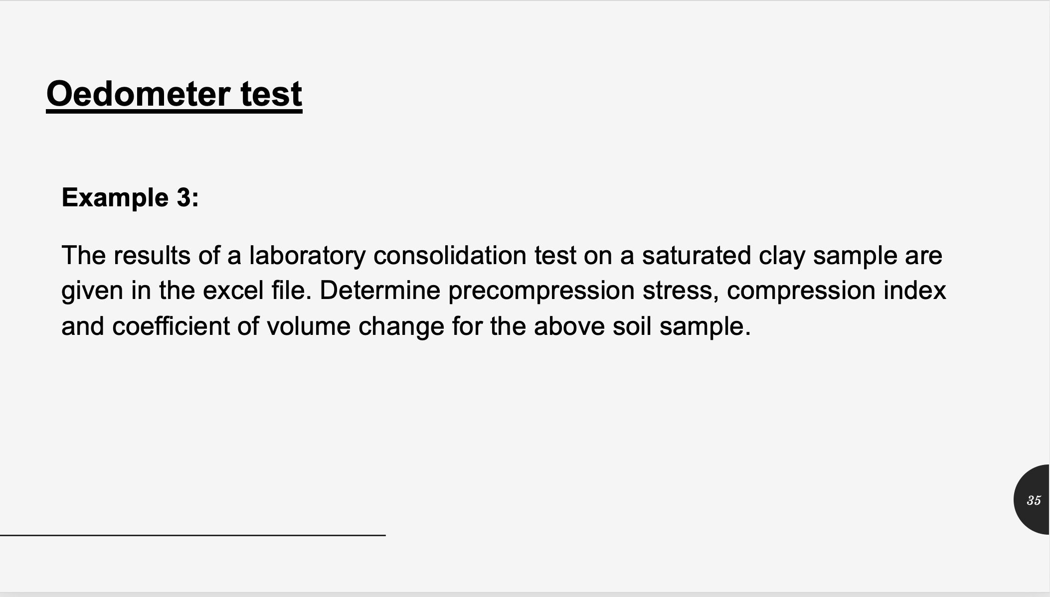 Solved Oedometer testExample 3:The results of a laboratory | Chegg.com