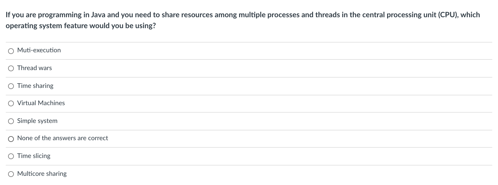 Solved If you are programming in Java and you need to share | Chegg.com