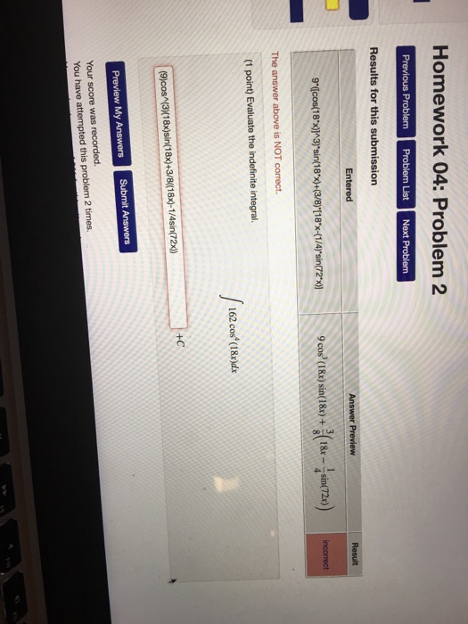 Solved Evaluate the indefinite integral. integral 162 cos^4 | Chegg.com