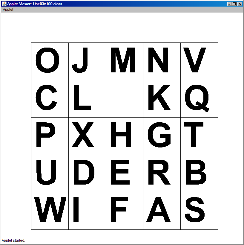 Make the 100 point versionCS3- The Sliding Letter | Chegg.com